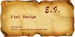 Eipl Ibolya névjegykártya